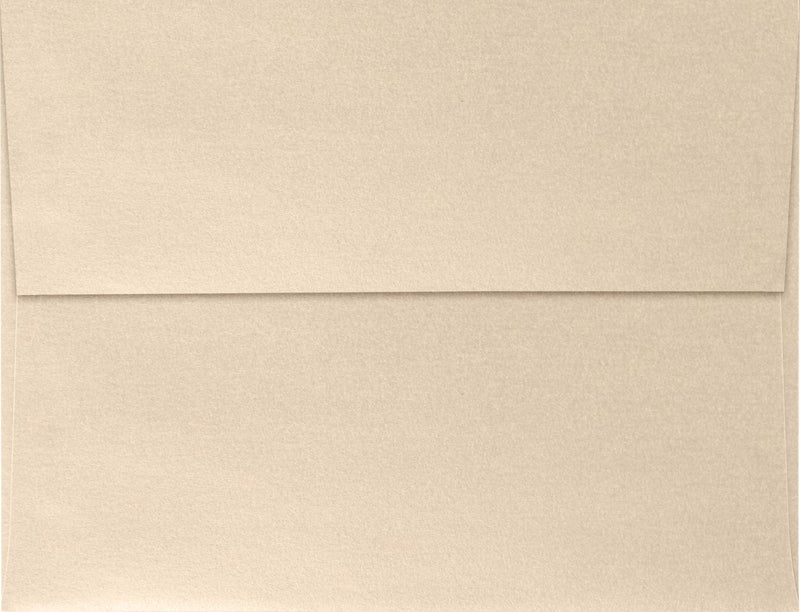 LUXPaper A4 Invitation Envelopes | Peel & Press | 4 1/4" x 6 1/4" | Taupe Metallic | 80lb. Text | 50 Qty - Image 2
